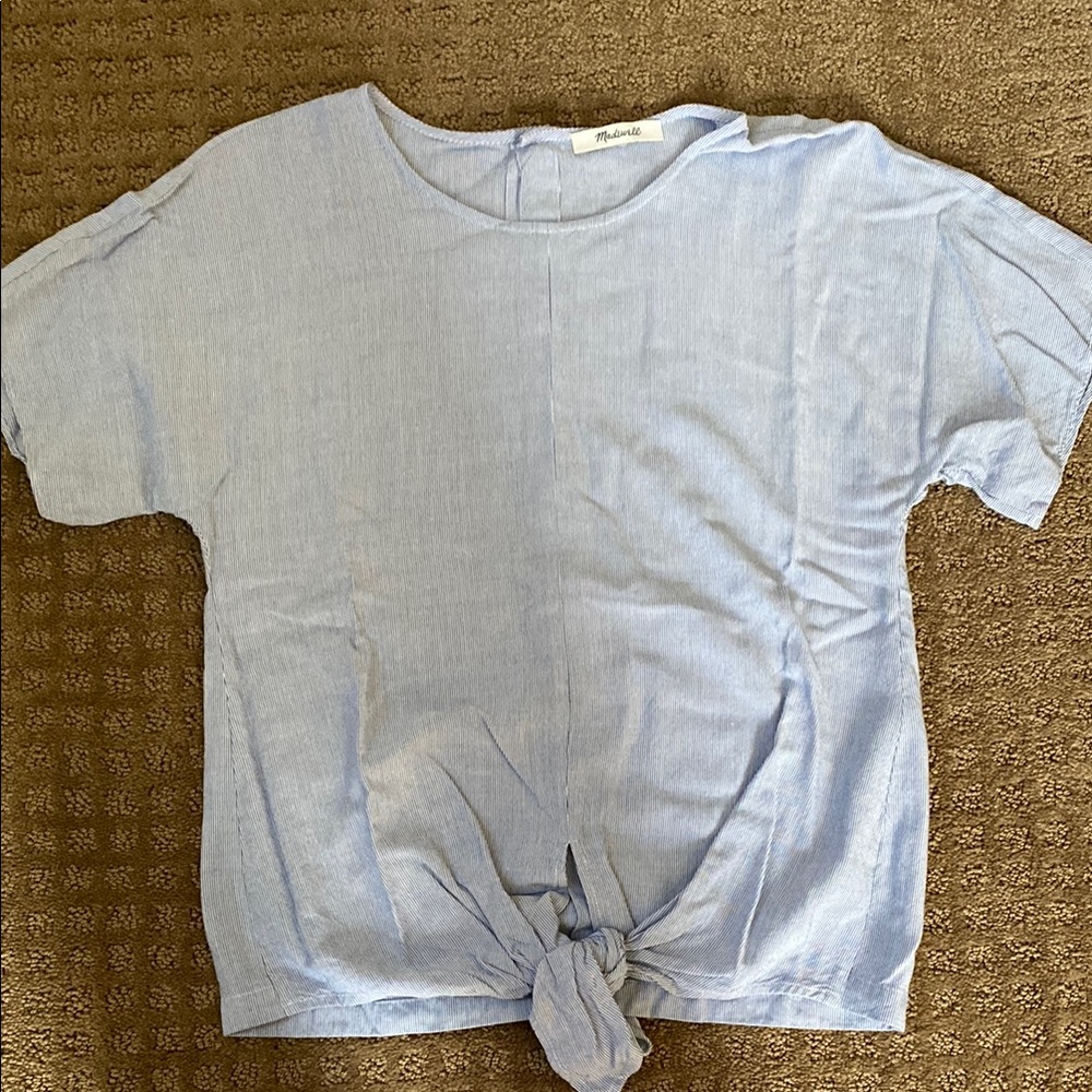 Madewell front tie shirt size xs